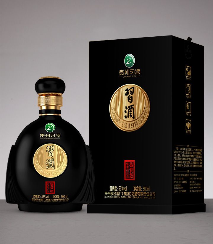 53°贵州习酒·1219淳典（鉴赏级黑）500ml-中国酱酒交易网-中国酱香酒行